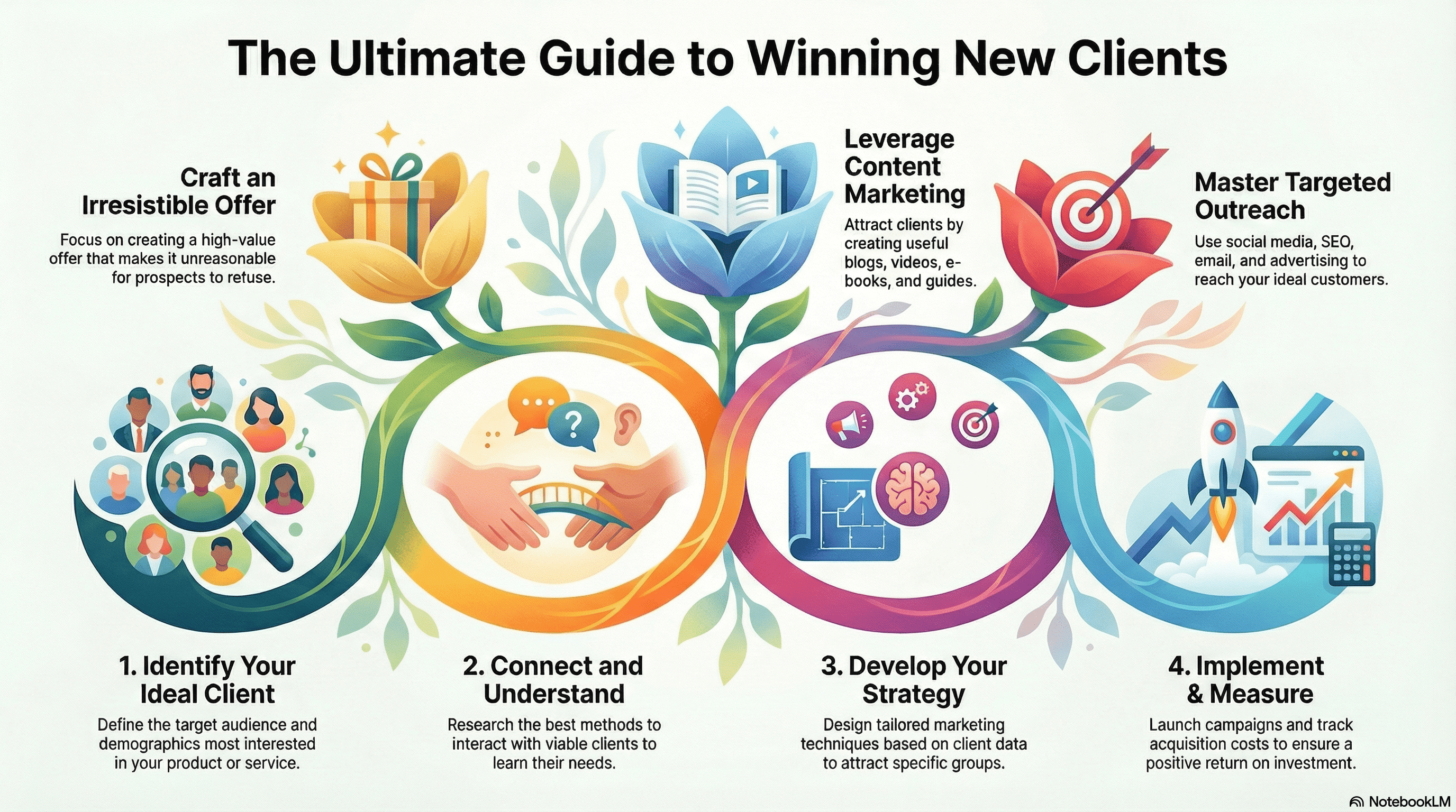 client acquisition infography