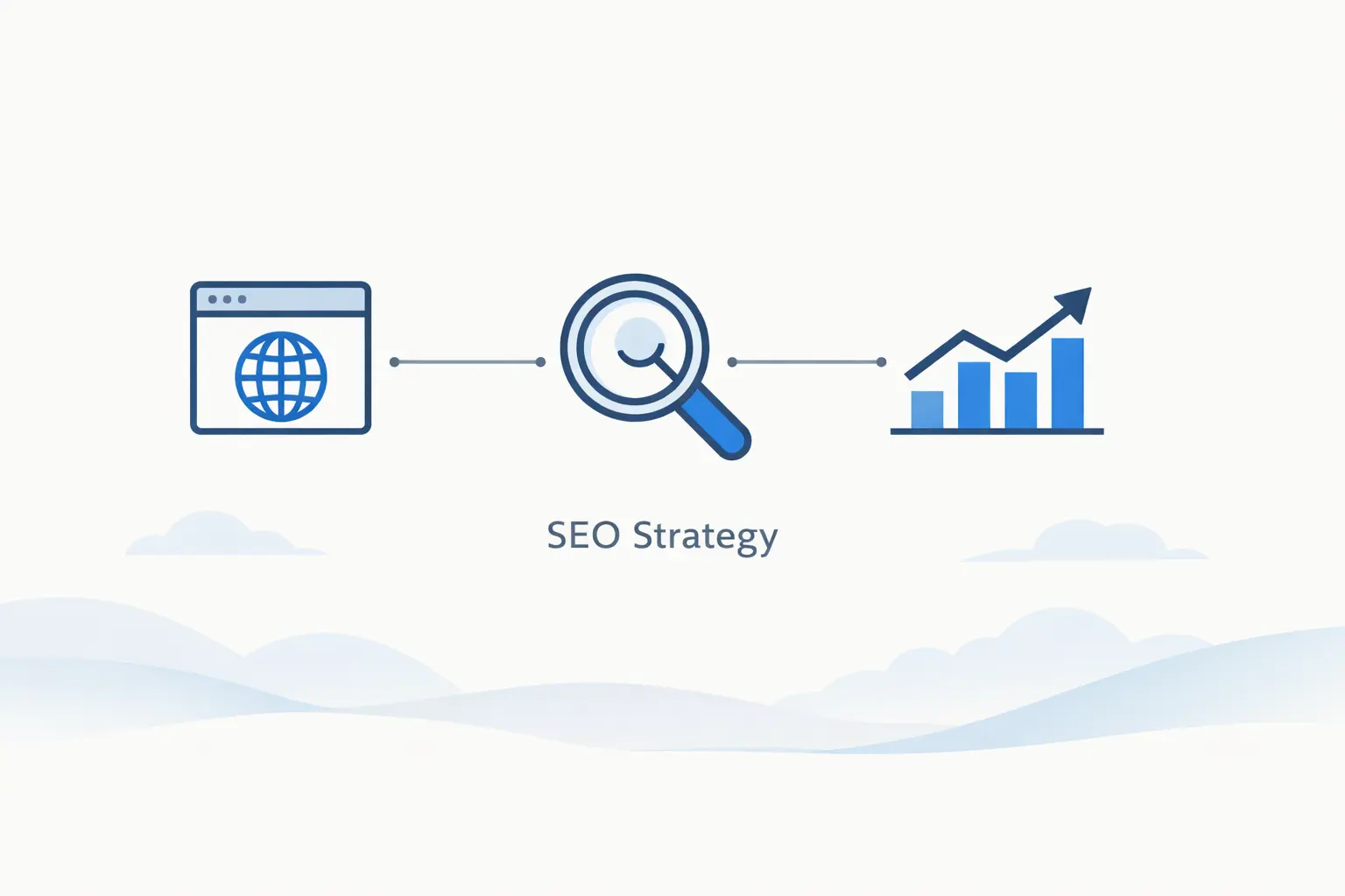 SEO strategy visualization by a Colorado Springs search engine optimizer showing website visibility growth