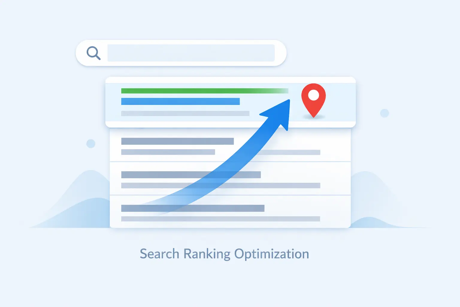 Search ranking improvement concept by a Colorado Springs search engine optimizer for local businesses